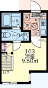 仮）シティハイツ三田 103号室 間取り