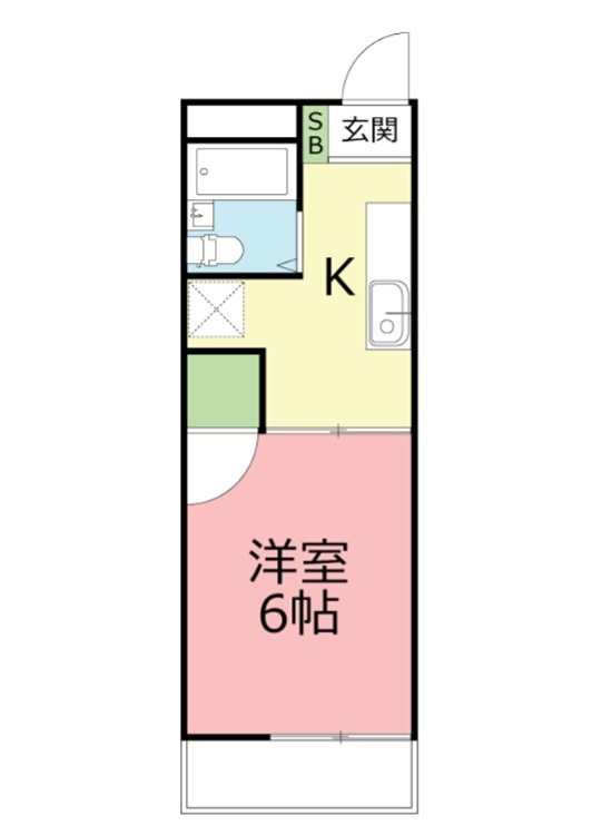 サンハイツ堀内 202号室 間取り