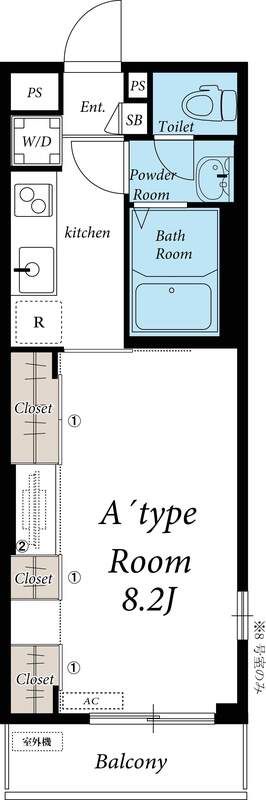 リブリ・グランシャリオ 106号室 間取り