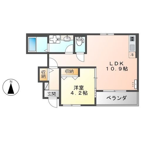 ラウレア ヒレ 106号室 間取り