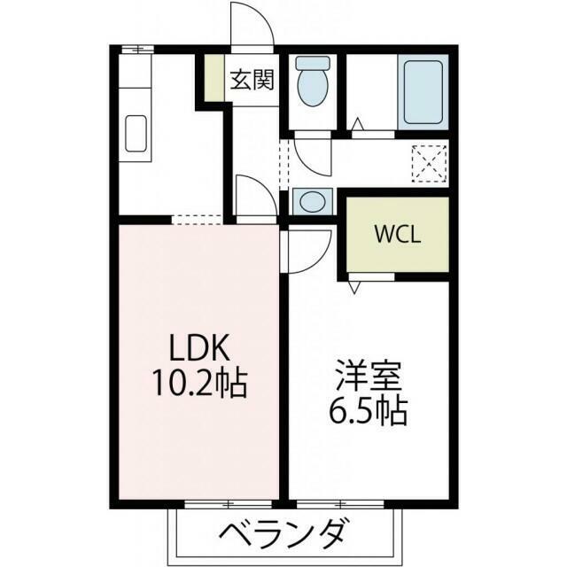 ヴィラ・シャルマン 102号室 間取り