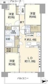 エアヒルズ藤沢 331号室 間取り