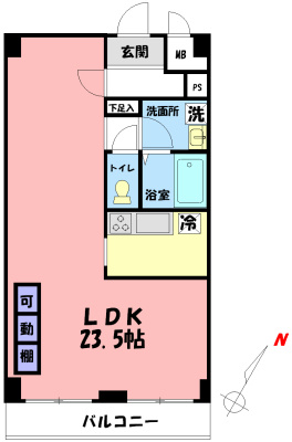 Ｓ.フェリーチェ 302号室 間取り