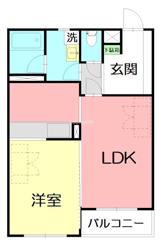 エクレールアクシス   304号室 間取り