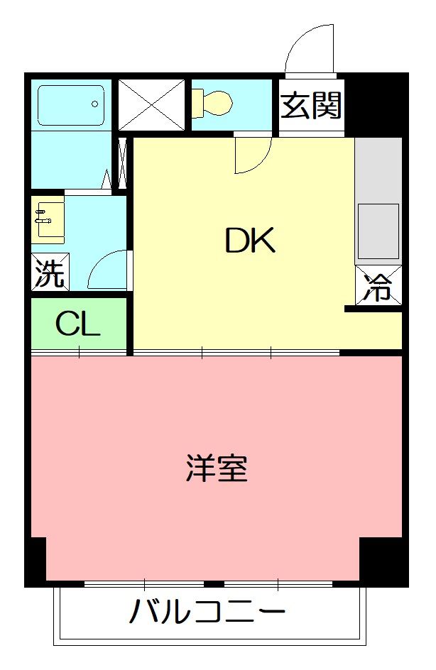 リアライズ伊勢原 0605号室 間取り
