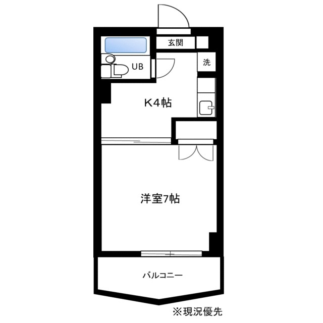 厚木メゾンドパンセ 6F号室 間取り