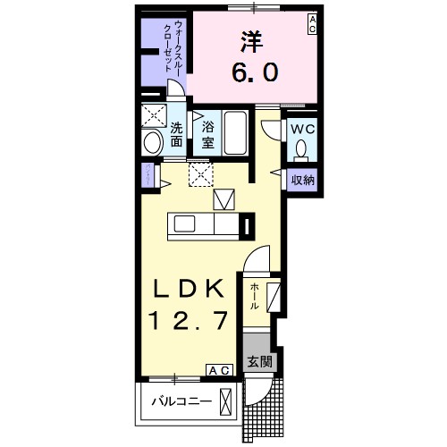 ハピネスＥＤＹ 103号室 間取り