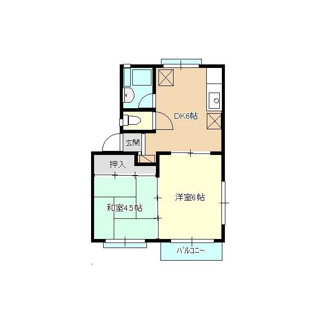 ヴィラたかすな 203号室 間取り