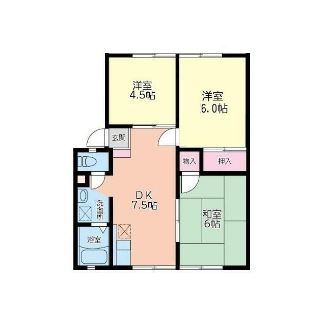 シャトー・ＴＫ 102号室 間取り