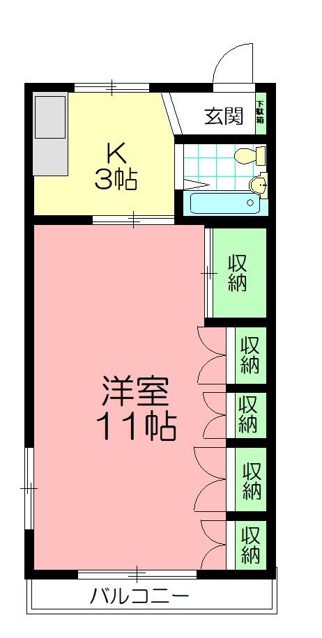 アイパレス湘南 302号室 間取り