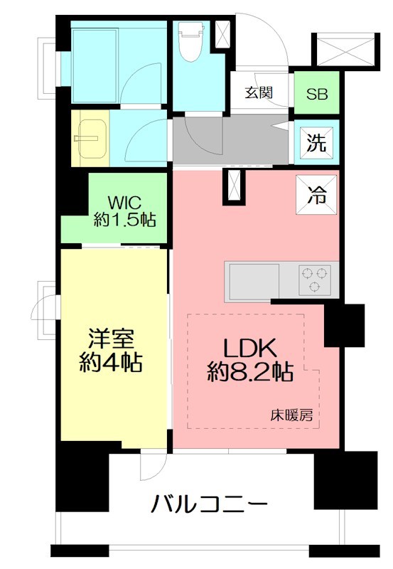 ヴェレーナブリエ湘南藤沢 5F号室 間取り