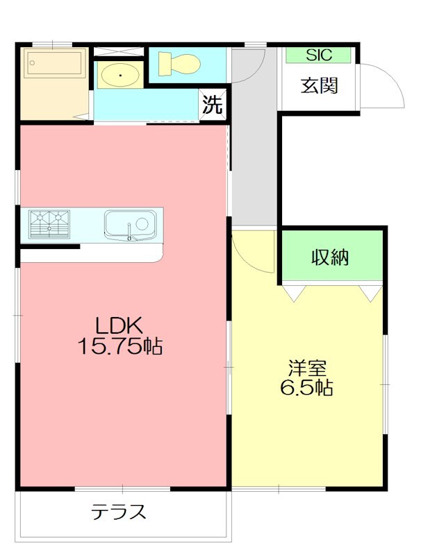 ビナーチェ 1F号室 間取り