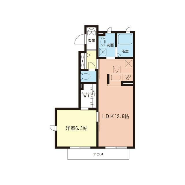 ディアコート 103号室 間取り