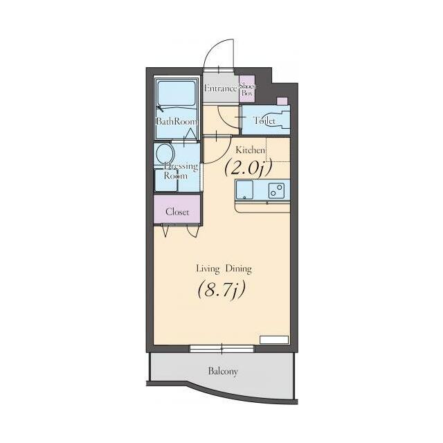 フェリーチェK 202号室 間取り