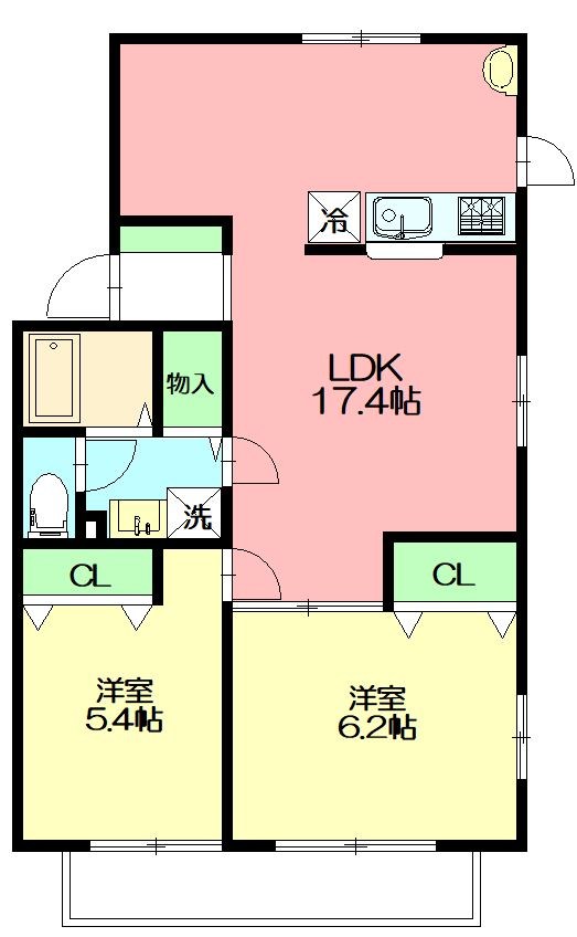 セゾンドミールE  101号室 間取り
