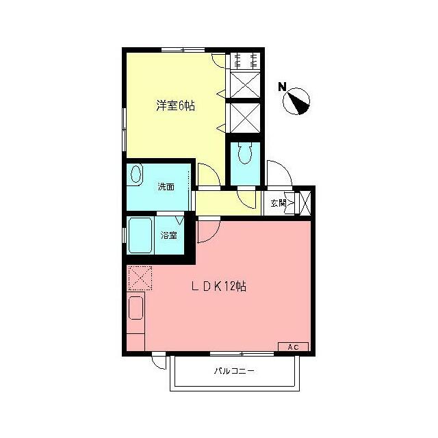 プリマベーラ 202号室 間取り