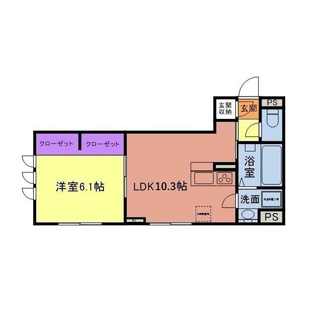フィレール・ボヌール 102号室 間取り
