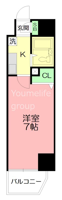 サニークレスト湘南平塚 603号室 間取り