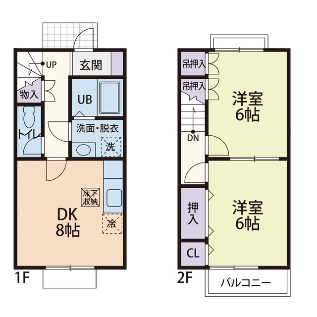DUPLEX SHINZO Ⅱ 102号室 間取り