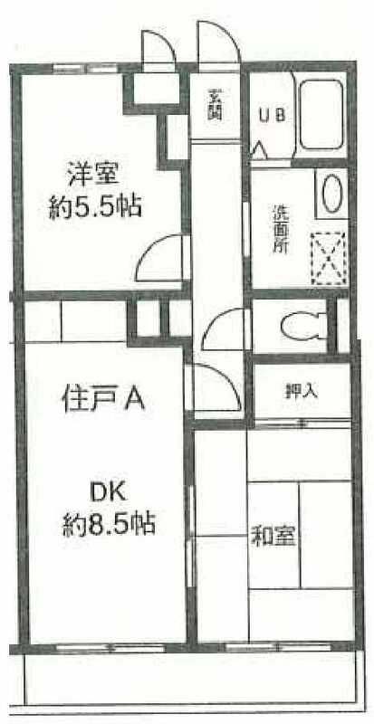 山洋ハイツ 301号室 間取り
