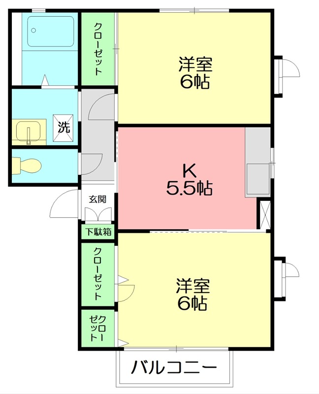 アーバンＡ 102号室 間取り