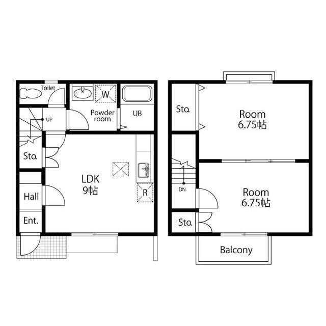 カーサ・デルーチェ A号室 間取り