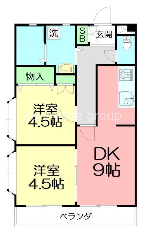 メゾンド・エスポワール 202号室 間取り