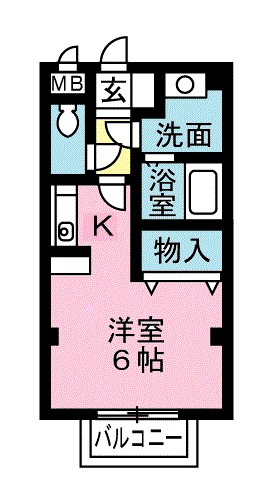 カーサ　ベルディ 201号室 間取り
