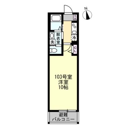 Felice江の島 103号室 間取り