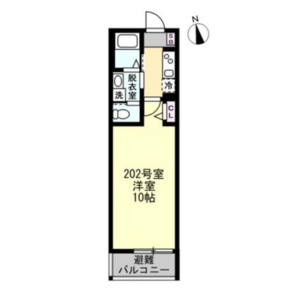 Felice江の島 202号室 間取り
