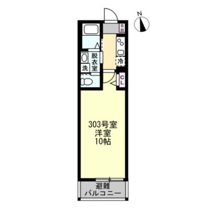 Felice江の島 303号室 間取り