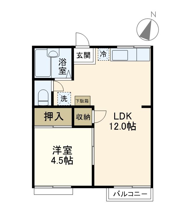シャレー原宿C棟 C203号室 間取り