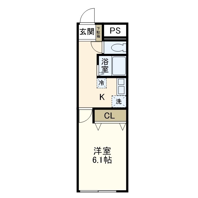 Lavie戸塚 207号室 間取り