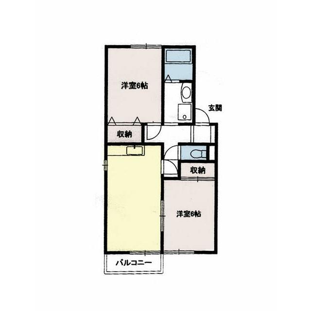 コスモエステート 203号室 間取り