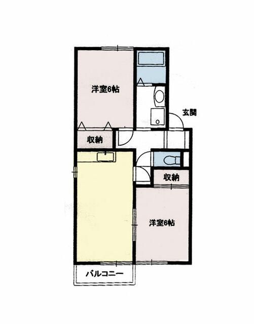 コスモエステート 203号室 間取り
