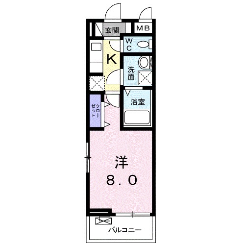 ボニート　パンセ 303号室 間取り