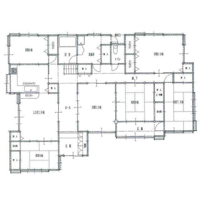 下川入555 貸家 間取り