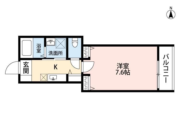 ルミエールいずみ中央 202号室 間取り