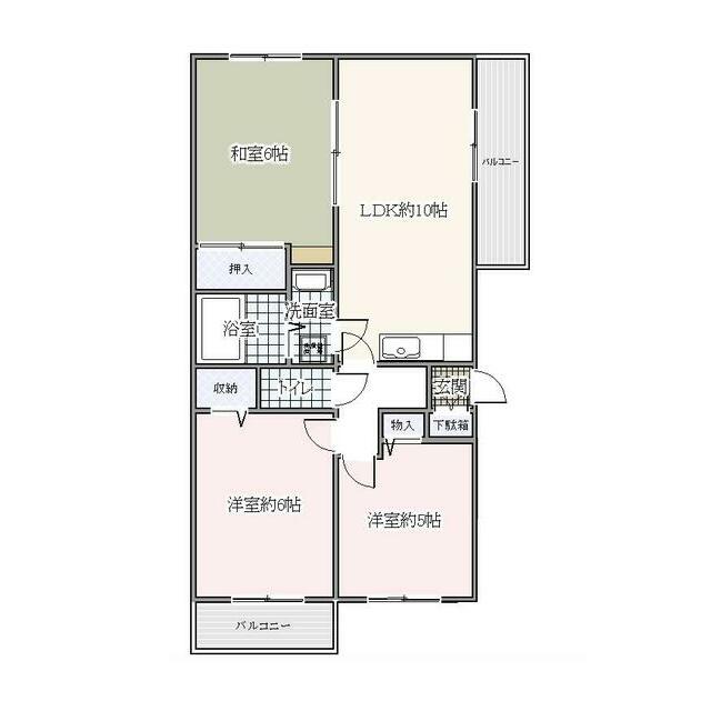 アービスFW 3号室 間取り