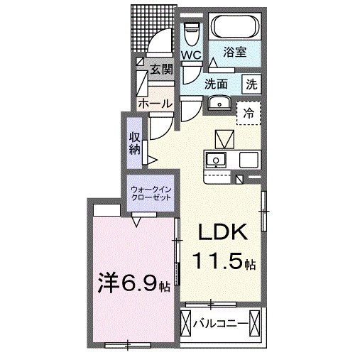 カノープス 101号室 間取り