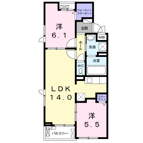 イデアルⅥ 305号室 間取り
