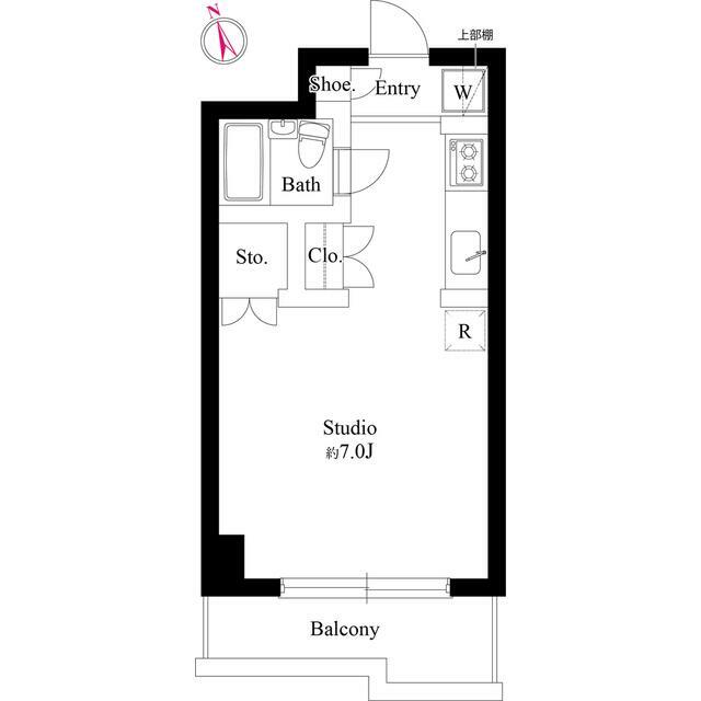 マウロア大磯 108号室 間取り