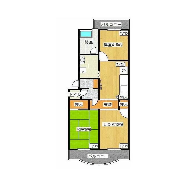クリスタルハウス相模大塚 306号室 間取り