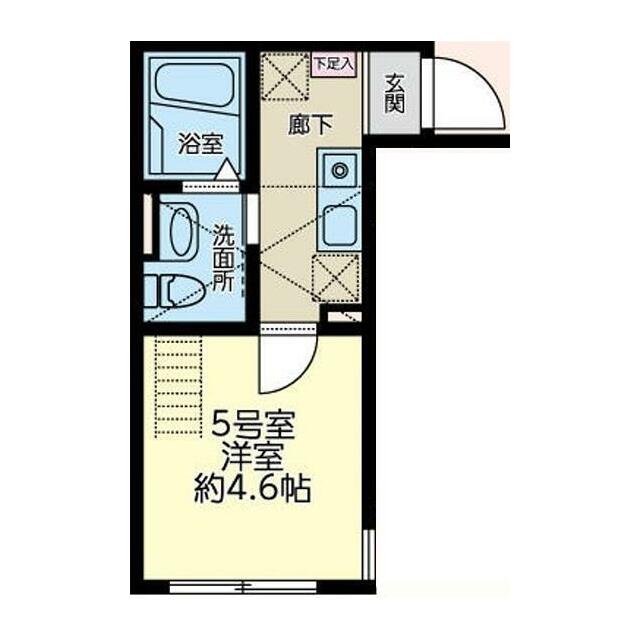 クレッセント 205号室 間取り