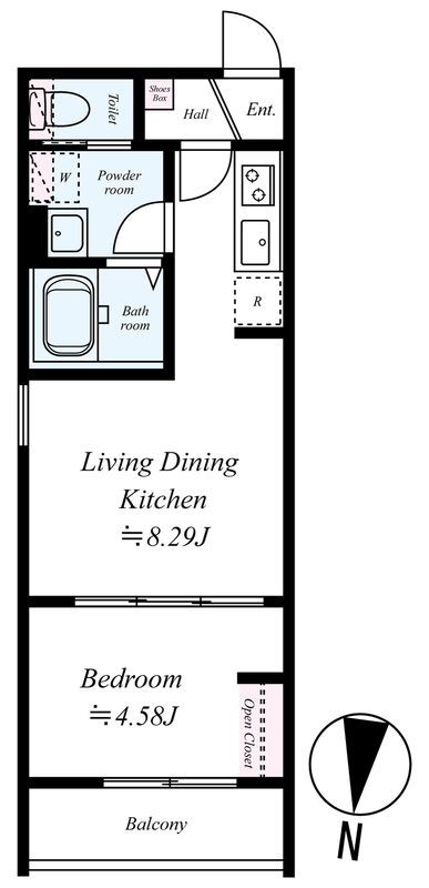 GRADUS伊勢原 101号室 間取り