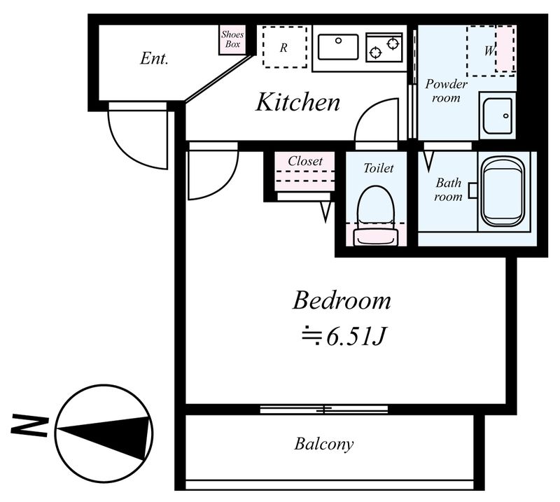 GRADUS伊勢原Ⅱ 203号室 間取り