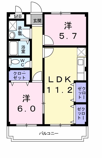 湘南第一ホーワマンション 304号室 間取り