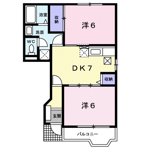 ノースヴィラ 104号室 間取り