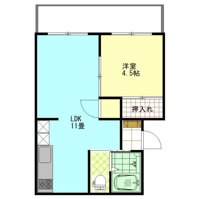 第１アオイハイツ 303号室 間取り