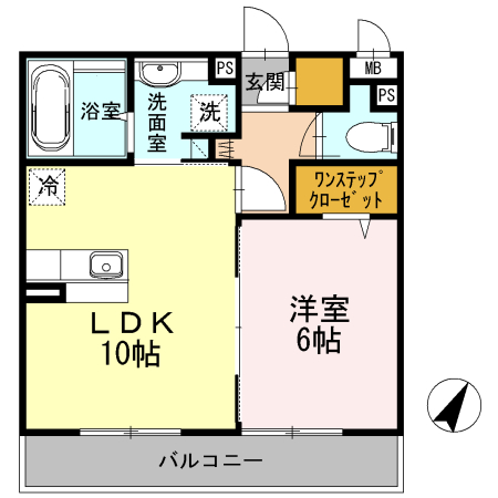 サンロイヤル 302号室 間取り